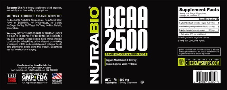 BCAA 2500 image 3